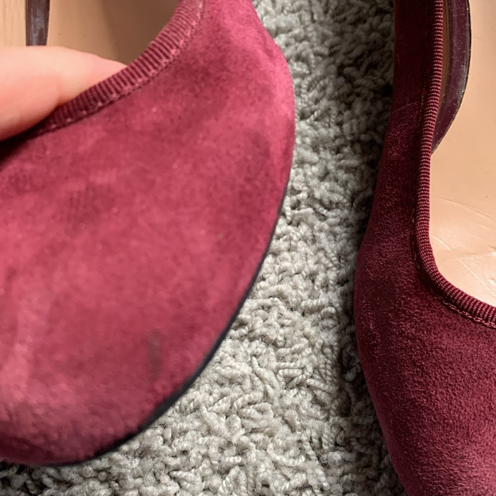 Sole Society Burgundy Suede Heels - Picture 5 of 12